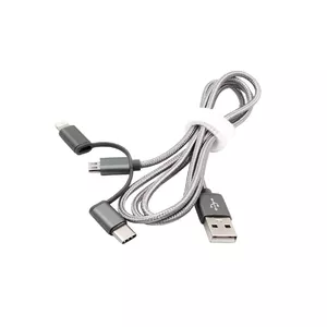 EXSYS EX-K1403 USB cable 1 m USB 2.0 USB A Silver