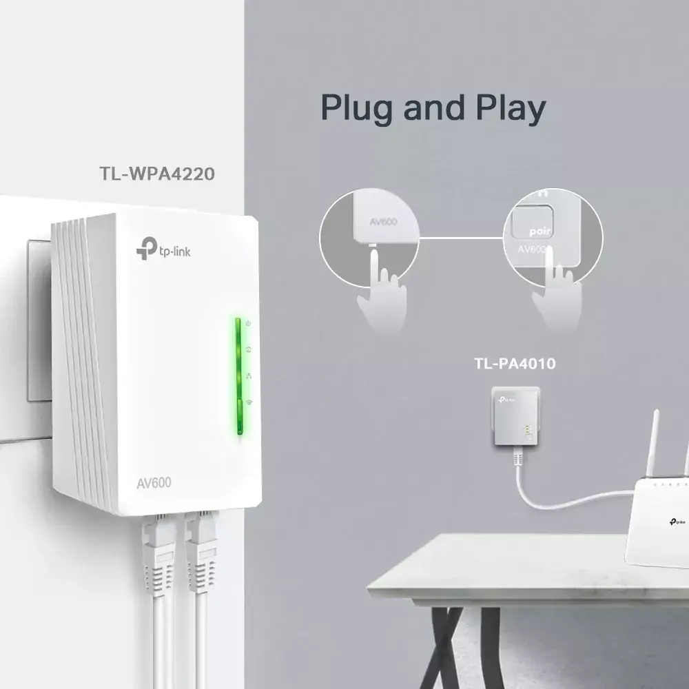 Ethernet LAN Wi-Fi TP-Link AV600 Photo 6