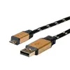 USB kabelis ROLINE GOLD USB 2.0 Type A M - Micro USB B M Photo 2