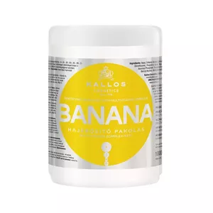 Matu maska Kallos Banana Fortifying 1000ml sausiem blāviem matiem sievietēm