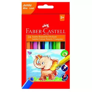 Faber-Castell 116524 Jumbo Colour Pencil Set Multicolour 24 pieces 5.4 mm