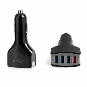 Автомобильное зарядное устройство GT Premium, 4 x USB, 7A, Qualcomm Quick Charge 3.0, черный
