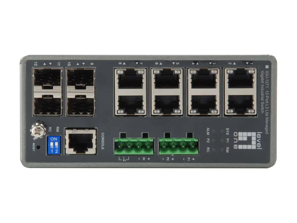 LevelOne TURING IGU-1271 Industrial Switch Photo 2