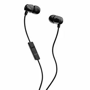 Skullcandy Jib S2DUYK-343 vadu intraorālās austiņas melnā krāsā ar iebūvētu mikrofonu zvaniem un mūzikai