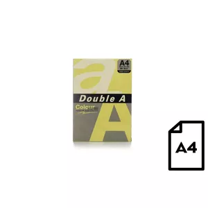 Colour paper Double A, 80g, A4, 500 sheets, Butter