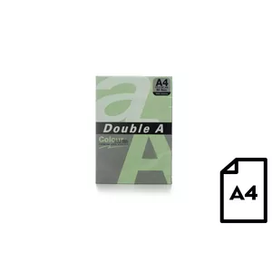 Цветная бумага Double A, 80 г, A4, 500 листов, изумрудная