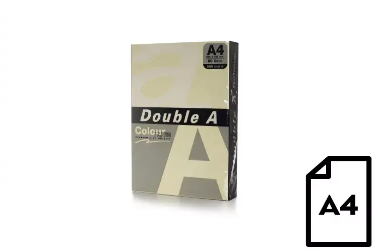 Double A A4 80 г/м² 500 листов слоновая кость Photo 3