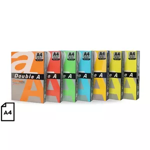 Ream of coloured A4 paper double a DA-Rainbow5-500 — 80 g/m², 500 sheets, multi-colour