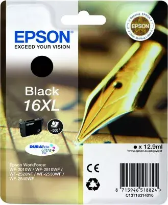 Epson 16XL DURABrite Ultra Black картридж C13T16314010 Photo 2