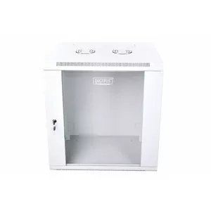 Sienas stiprināms skapītis DIGITUS DN-W19 12U/450 Grey — 12U, 450 mm dziļums, sienas montāža