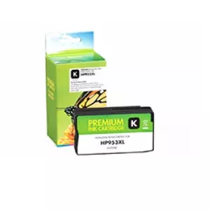 Static Control RIC953XL-K2 saderīga melna tintes kasetne ar augstu resurŷu 2000 lpp HP OfficeJet Pro printeriem