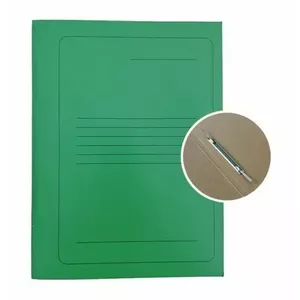 Cardboard Project File A4 Smiltainis SEG-2/Z with metal clip, green