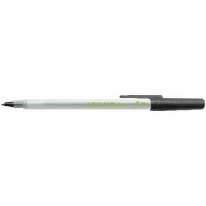 BIC Ballpoint pens ECO ROUND STIC  1.0 mm black, Pouch 1 pcs 256644