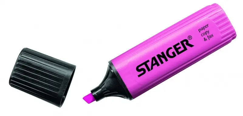 Marķieris Stanger 180004000 Plakanā uzgaļa Rozā