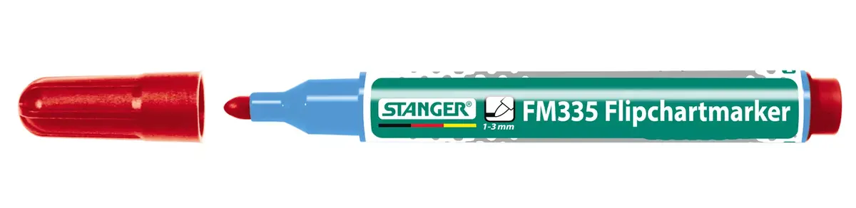 Stanger 713002 Flipčartu marķieris Apaļš uzgalis