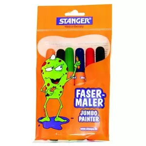 STANGER Felt tip pen Jumbo, 6er Set, 430002