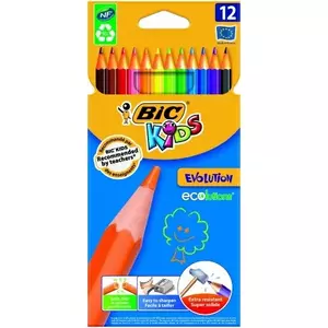 BIC Krāsainie zīmuļi KIDS EVOLUTION Kabatiņš 12 gab. 8290291