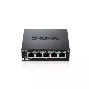 Tīkla slēdzis D-Link DES-105 Nevadāms Melns