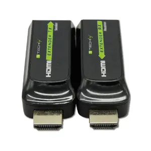 AV передатчик и приёмник TECHLY IDATA-EXT-E70S, 2 HDMI выхода, 2 RJ-45 входа, Cat6/Cat6a/Cat7, 40 м, чёрный