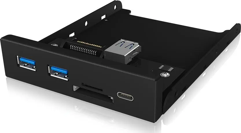 Hubs ICY BOX IB-HUB1417-i3 Black, IB-HUB1417-I3