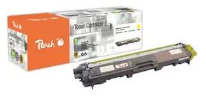 Peach PT654 Yellow Laser Toner Cartridge for Brother TN-246Y Printers, 2200 Pages Yield