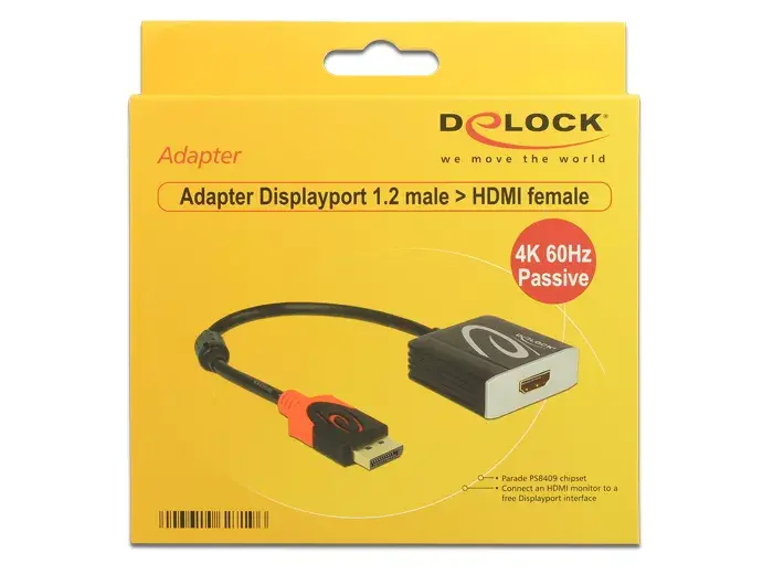 Kabelis DisplayPort HDMI DeLOCK 0.2m Photo 2