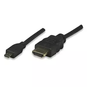 Techly ICOC-HDMI-4-AD3 HDMI kabelis 3 m HDMI Type A (Standard) HDMI Type D (Micro) Melns