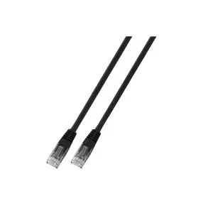 EFB Elektronik RJ45 U/UTP Cat.5e tīkla kabelis Melns 1 m Cat5e U/UTP (UTP)