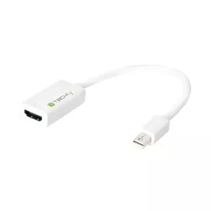 Techly IADAP-MDP-HDMIF12 video kabeļu aksesuārs 0,15 m Mini-DisplayPort 20-pin HDMI 19-pin Balts