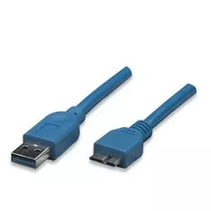 Techly ICOC-MUSB3-A-030 USB cable 3 m USB 3.2 Gen 1 (3.1 Gen 1) USB A Micro-USB B Blue