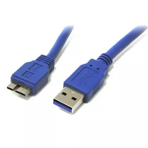 Techly ICOC-MUSB3-FL-005 USB кабель 0,5 m USB 3.2 Gen 1 (3.1 Gen 1) USB A Micro-USB B Синий