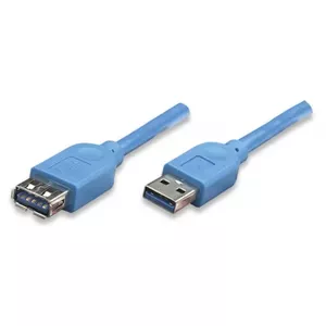 Techly ICOC-U3-AA-10-EX USB kabelis 1 m USB 3.2 Gen 1 (3.1 Gen 1) USB A Zils