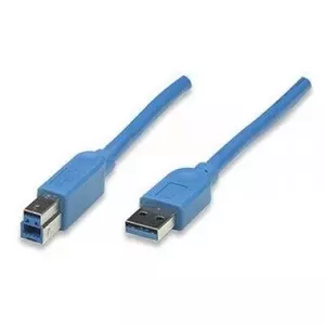 Techly ICOC-U3-AB-005-BL USB кабель 0,5 m USB 3.2 Gen 1 (3.1 Gen 1) USB A USB B Синий