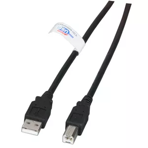 EFB Elektronik K5203.0,5 USB kabelis 0,5 m USB 2.0 USB A USB B Melns