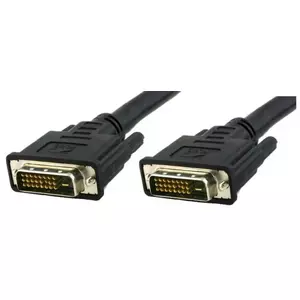 Techly ICOC-DVI-8105 DVI cable 0.5 m DVI-D Black