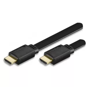 Techly ICOC-HDMI-FE-010 HDMI kabelis 1 m HDMI Type A (Standard) Melns