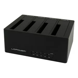 LC-Power LC-DOCK-U3-4B storage drive docking station USB 3.2 Gen 1 (3.1 Gen 1) Type-A Black