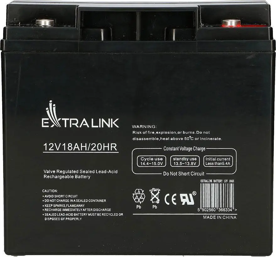 Extralink Accumulator AGM 12V 18Ah Photo 7