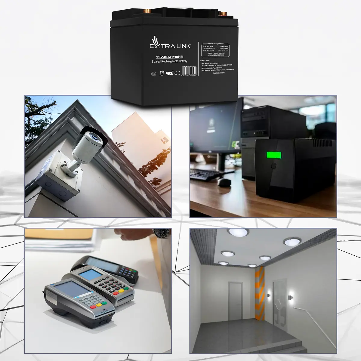 Аккумулятор Extralink AGM 12V 40Ah Photo 10
