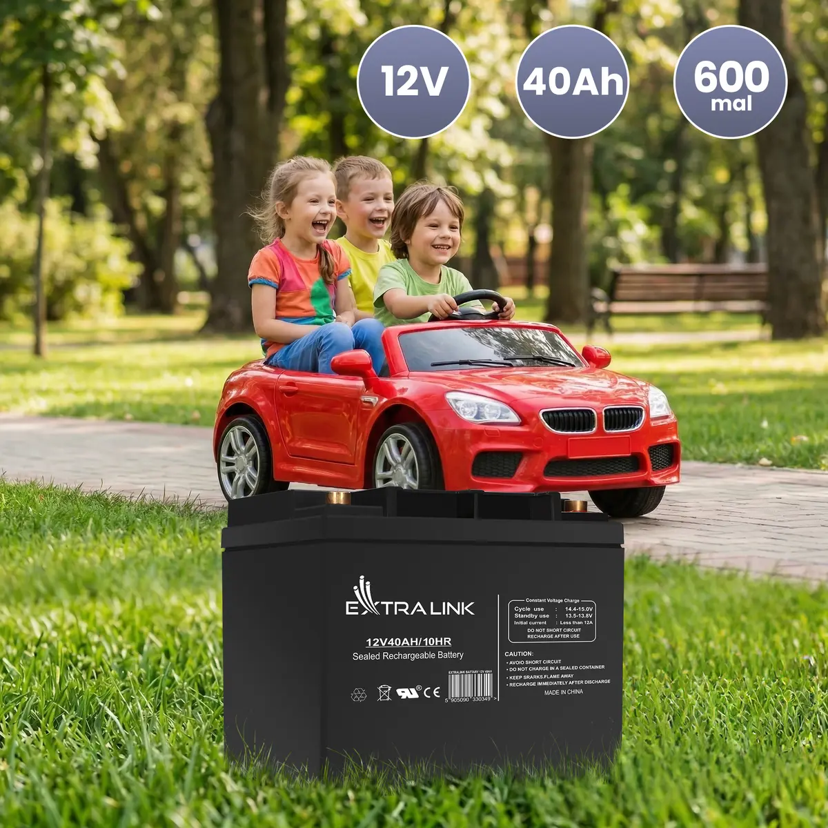 Аккумулятор Extralink AGM 12V 40Ah Photo 11