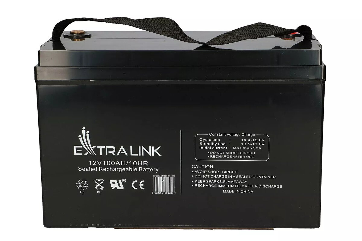 Аккумулятор Extralink 12V 100Ah Photo 1