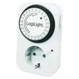 LogiLink ET0001 Mechanical Electrical Timer, 230V 50Hz, White