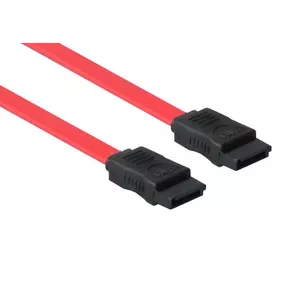 SATA kabelis Alcasa 5045-S05 0.5m melns sarkans