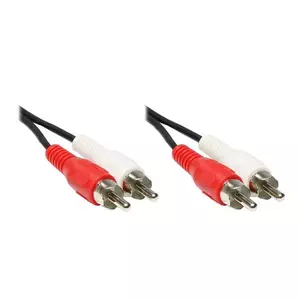 Audio cable Alcasa 1.5m 2 x RCA m/m Black