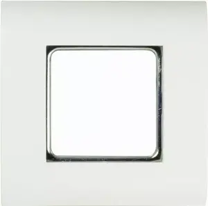 LOGILINK Flush Mount Faceplate 80x80 mm with 45x45 mm Cutout Pure White French System NF0002