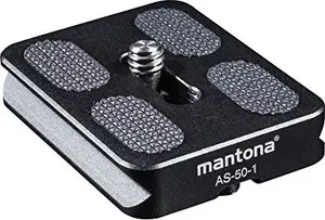 Монтажная быстрая пластина mantona AS-50-1 — совместима с разными штативами, модель 21461