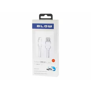 USB 3.0 to USB 3.0 Type-C cable BLOW 66-120# 0.50 m, white