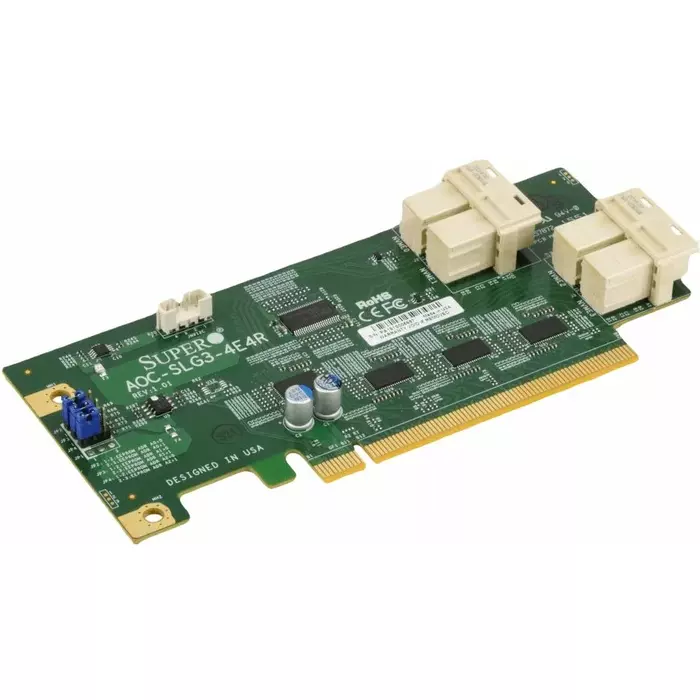 Hba адаптер. Supermicro AOC-slg3-2e4r. Контроллер Supermicro AOC-slg3-2e4. Supermicro AOC-slg3-2e4 Dual Port PCI-E Gen-3 NVME. Переходник PCI Supermicro.