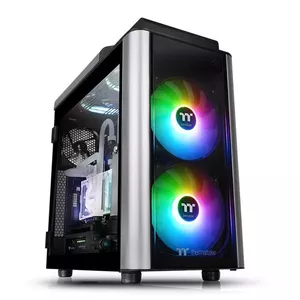 Full Tower PC Case THERMALTAKE Level 20 GT ARGB — Full Tower, Tempered Glass, EATX/ATX/Micro-ATX/Mini-ITX, 2x120mm Front, Bottom PSU, Silver/Black
