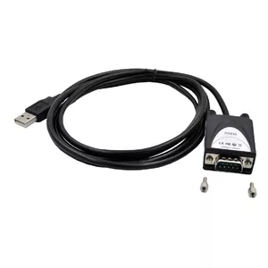 Sērijas kabelis EXSYS EX-1311-2IS USB Type-A DB-9 Melns 1.8 m